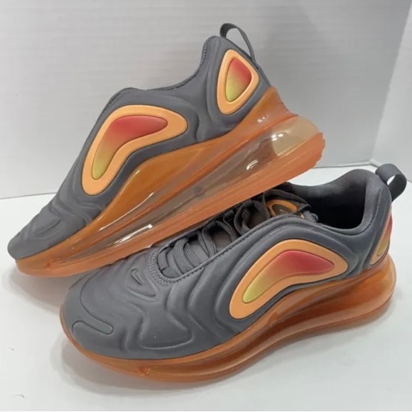 Nike Air Max 720 Gunsmoke Fuel Orange (GS) AQ3196-004 Size 6Y M/ Women’s 7.5 NIB - Picture 7 of 16